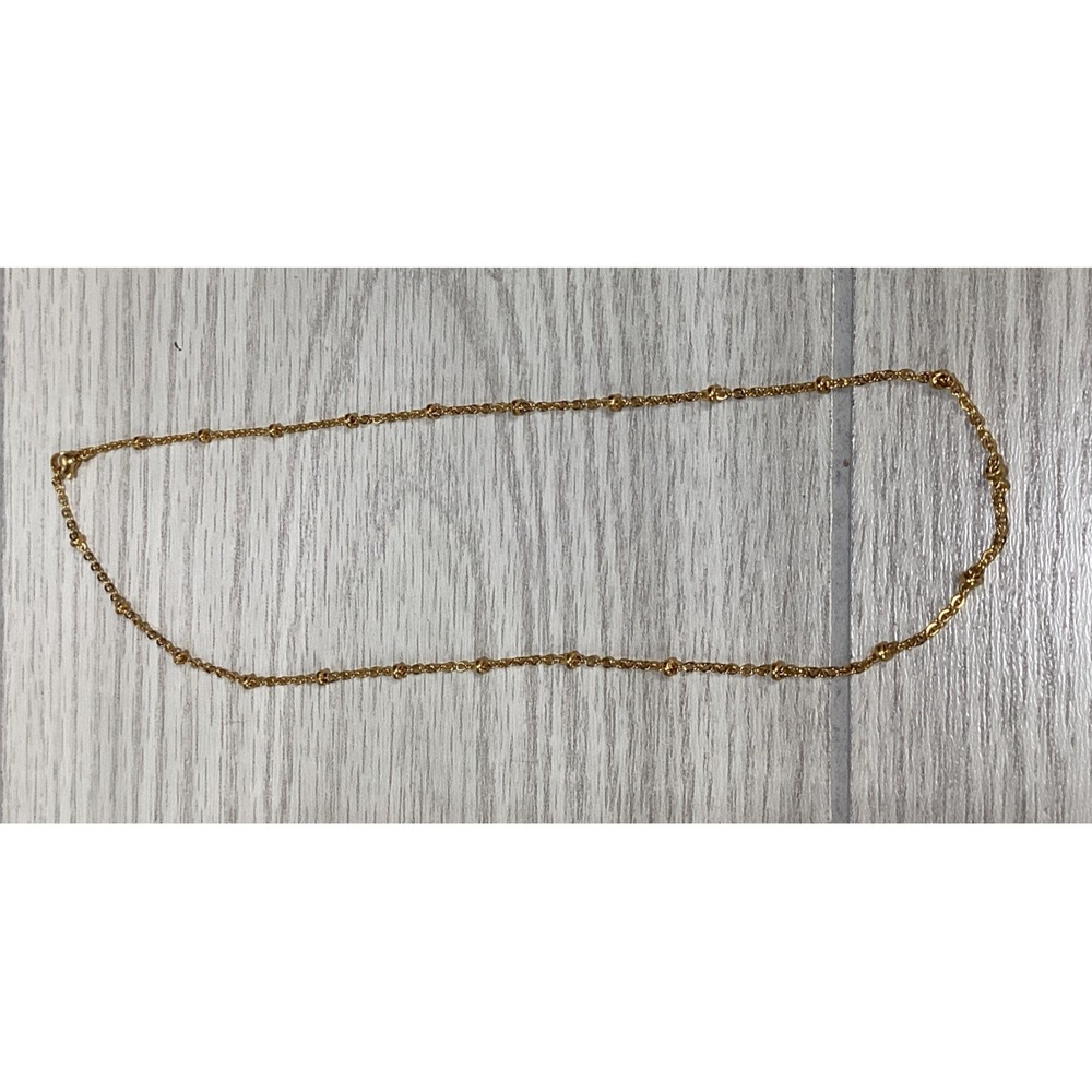 Goldtone‎ 19" Necklace w/ Gold Knots Textured Vintage